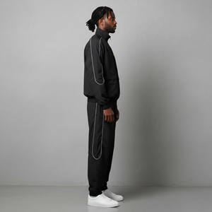 Hot Selling Custom Men's Unisex Winter Streetwear Hooded Printed Logo Tracksuits 100% Cotton USA & UK Men's Windbreaker <b>Sets</b> - Product Image 6