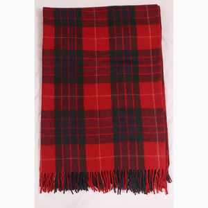 Manta de lana de tartán rojo Faser suave de nuevo diseño superventas al mejor precio y calidad a precio mayorista - Product Image 4