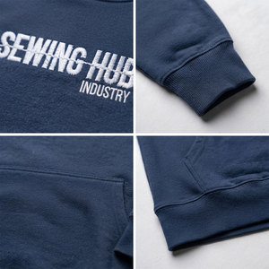 Kangaroo Pocket Men's Pullover <b>Hoodie</b> 450gsm Heavyweight Fabric Loose Fit Drop Shoulder Cotton <b>Fleece</b> <b>Hoodie</b> Custom Printing - Product Image 5