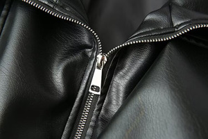 Chaqueta de Motociclista de Cuero Genuino Tejido para Mujer, Logotipo Personalizado, Ropa de Invierno Transpirable, Servicio OEM, Proveedor Mayorista - Product Image 5