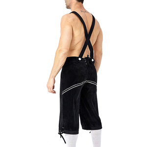 Lederhosen bavaroises allemandes pour hommes, vêtements personnalisés, tenue traditionnelle, couleur unie, haute qualité, respirant, activités de plein air - Product Image 5