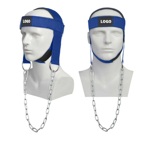 Harnais de tête réglable en néoprène robuste de qualité supérieure, avec chaîne en acier et nylon, couleur personnalisée, unisexe, pour haltérophilie - Product Image 4