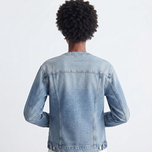 Women <b>Denim</b> Trucker <b>Jacket</b> Button Up Full Sleeve Washed Outerwear <b>Denim</b> <b>Jackets</b> Women's Fashion Style Jeans <b>Jackets</b> - Product Image 2
