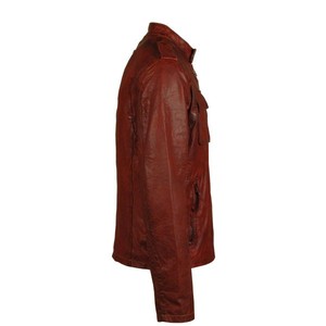 Veste en cuir lisse de luxe, vêtement d'extérieur formel pour homme, look élégant et fin, veste en cuir élégante pour l'hiver - Product Image 6