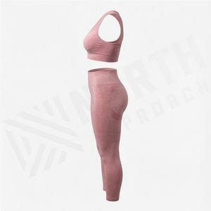 Ropa Deportiva para Mujer, Conjunto de 2 Piezas de Ropa Deportiva sin Costuras para Yoga, Gimnasio, Ejercicio, Entrenamiento, Ropa Atlética - Product Image 3