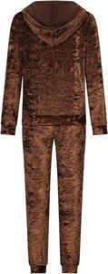 Ladies Velvet Co Ord Set Long Sleeve Jacket and Elastic Waist Pants Comfortable Winter Fashion Outfit - Product Image 4