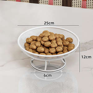 Panier à fruits décoratif en fil métallique jaune, support de rangement pour collations, présentoir moderne pour légumes sur comptoir, décoration de cuisine et de maison - Product Image 6