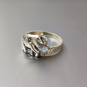 Vintage Style 925 Silver Animal Design Unisex <b>Ring</b> with <b>Plain</b> Design 3.4 Grams for Everyday Wear Anti Tarnish Jewelry - Product Image 2