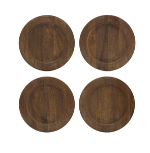 Assiette de présentation en bois personnalisée, la plus vendue, avec logo sur mesure et design de bord en bois - Product Image 2