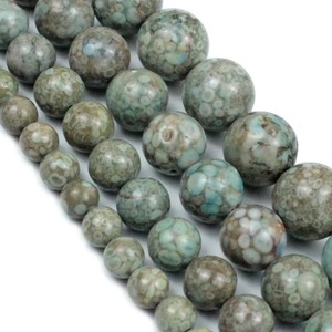 Nouveautés Perles de jade corail fossile naturel de haute qualité pour la fabrication de bijoux - Product Image 1
