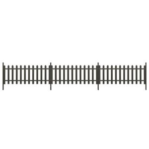 Clôture en WPC à 3 pièces avec poteaux 241,7''x31,5'' Ornements de jardin - Product Image 2