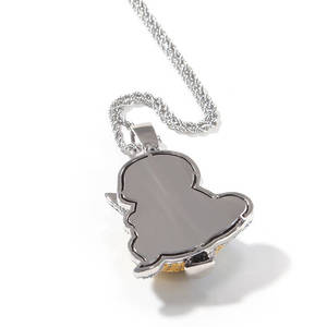 Pendentif Rapper Personnalisé en Argent 925 de Haute Qualité avec Moissanite, Collier Hip Hop, Bijou Plaqué Or, Style Iced Out, Certifié GRA - Product Image 3