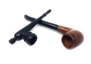 Pipa de Tabaco de Madera de Briar de Lujo Hecha a Mano, Reutilizable, con Acabado Espejo, de Madera Maciza, Curvada, Clásica, Portátil, Estilo Vintage, Coleccionable - Product Image 6