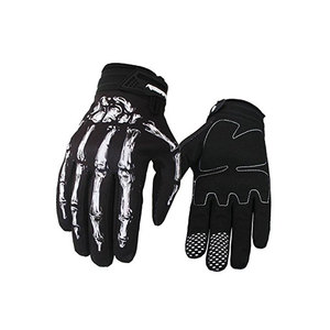 Gants de moto en cuir respirants et antidérapants pour l'été, compatibles écran tactile, motif Festival Rose Ghost Claw Cross, vente directe usine - Product Image 3