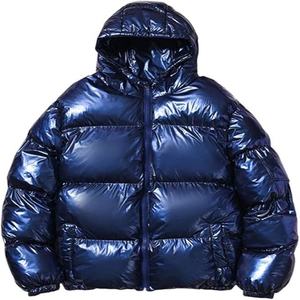 Glossy Puffer <b>Jackets</b> _ 2026 Winter Zipper Glossy Men Puffer <b>Jacket</b> Custom Logo Waterproof Men's <b>Jackets</b> - Product Image 2