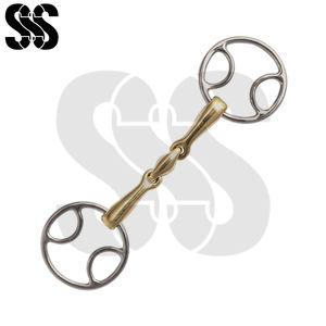 Créez votre propre embout buccal articulé en acier inoxydable poli de haute qualité pour rêches, bridons et mors de conduite – Durable et confortable - Product Image 2