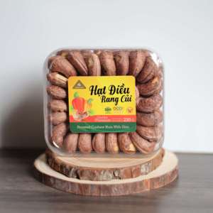 Vietnam Roasted Salted Cashew <b>Nuts</b> W180 230g <b>Square</b> Gift Box - Dong Phu Brand Buttery Salty Flavor - Direct Factory Pricing - Product Image 1