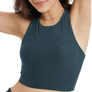 Custom Summer Women 2-Piece Shorts Set Yoga Crop Tank <b>Top</b> and Biker Shorts Athletic Wear Lightweight Seamless Wholesale OEM ODM - Product Image 4