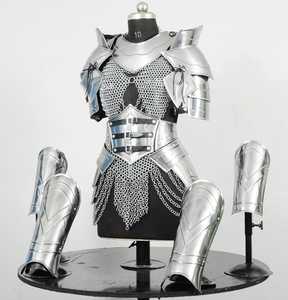 Silver Plated Stainless Steel Full Body Armor Chainmail Top Welded Design Cosplay <b>Costume</b> Fairy Theme Modern Customized Logo - Product Image 1