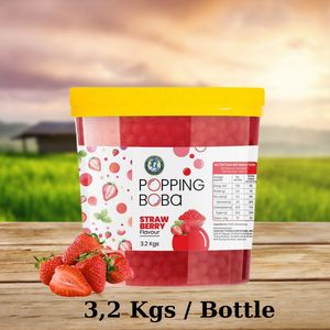 HOT SALE <b>Bubble</b> Milk Tea Strawberry Flavor Popping <b>Boba</b> Wholesale High Quality Juice <b>Boba</b> Milk Tea Material Special - Product Image 4