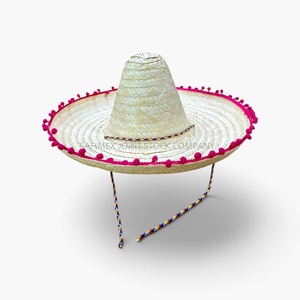 Multicolor Mexican Sombreros Adult Size Straw <b>Hat</b> <b>Summer</b> Festive Outdoor Party Travel Straw <b>Hat</b> Wide Brim Wholesale Export - Product Image 2
