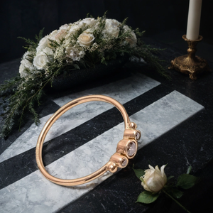 แหวนเพชรอัญมณีชุบทอง18K ทำด้วยมือสำหรับงานแต่งงานงานวันครบรอบ - Product Image 3