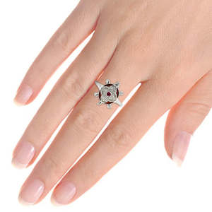 925 Sterling Silver Tortoise <b>Ring</b> Wholesale Bohemian Jewelry In 925 Sterling Silver Trending White <b>CZ</b> & Inlay Cocktail <b>Rings</b> - Product Image 3