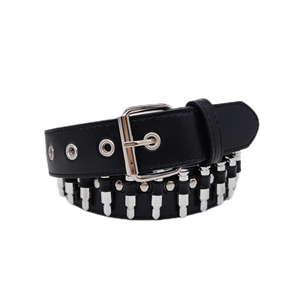 Cinturón Estilo Y2K con Tachuelas, Hebilla de Aleación, Unisex, Estilo Punk-Rock, Cinturón de Cuero PU - Product Image 1