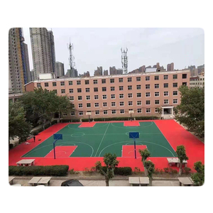 Suelo de Vinilo Encastrable Portátil para Canchas de Baloncesto, Uso en Interiores, Material PP, Diseño Moderno, Antideslizante, Impermeable, Gráfico - Product Image 2
