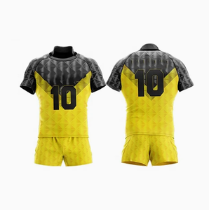 Latest Custom Comfortable Breathable Men's Rugby Uniforms White Sublimation Jersey Rugby T-Shirt <b>Set</b> - Product Image 6