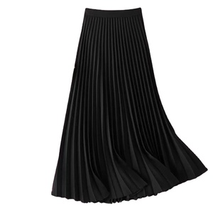 Falda Larga Casual Transpirable con Cintura Imperio para Mujer, Falda Maxi de Verano con Cinturón y Pliegues - Product Image 5