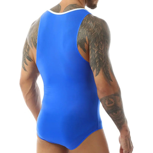 Customized Colors <b>Men</b> Adult Wrestling <b>Singlet</b> Spandex/Polyester Fabric Anti-Bacterial Quick Dry Features Custom Print - Product Image 3