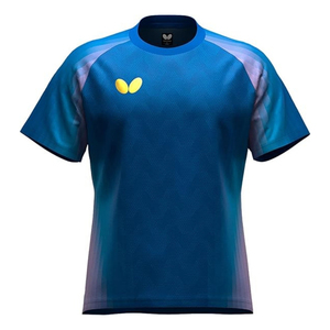 T-shirt unisexe Butterfly 47240 Genora pour le tennis de table, léger, respirant, élégant, vêtements de sport en nylon/coton, fabriqué au Japon - Product Image 5
