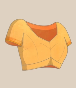 Sari en organza brodé KV Banarasi - Product Image 3