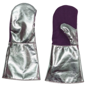 Guantes de Trabajo Resistentes de Cuero Vacuno Aluminizado con Forro Nomex de 11 oz, Resistentes al Calor para Construcción Industrial y Panadería - Product Image 6
