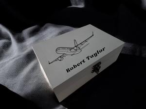 Caja de Madera Impresa de Alto Brillo, Caja de Joyería Pulida, Caja de Almacenamiento de Madera Impresa para Accesorios de Lujo, Cajas Decorativas de Almacenamiento - Product Image 5