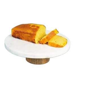 Soporte de pastel de mármol de bloque redondo de STAR CRAFT INDIA con Base de madera herramientas de pastel de mármol Gadget 2025 nueva llegada Venta caliente - Product Image 1
