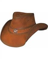 Chapeau de cowboy en cuir pleine fleur personnalisé, style western, avec bande à conchos, fait main, protection solaire, pour voyages aux États-Unis, fêtes, sports, décontracté, toutes saisons