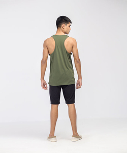 Camiseta sin mangas de punto transpirable para hombre - Ropa deportiva para gimnasio, fitness, running, entrenamiento, ecológica - Product Image 3