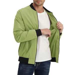 Nouvelles Expéditions Rapides Blousons Bomber d'Hiver pour Hommes Style Business, Blousons Bomber Épaissis Doublés Polaire Personnalisables - Product Image 4