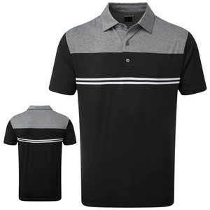 Chemise à manches courtes unie pour homme, décontractée, tricotée, coupe classique, 100% polyester, séchage rapide - Product Image 4