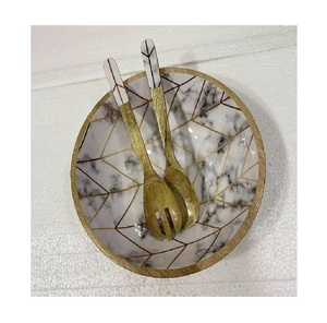 ชามไม้อะคาเซียชามสลัดเคลือบไม้ดีไซน์พรีเมี่ยมชามไม้มะม่วง - Product Image 1