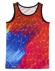 Camiseta sin Mangas Sublimada para Hombre, Transpirable, Ligera, de Poliéster/Algodón, para Gimnasio, Running y Deportes Profesionales - Product Image 2