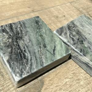 Posavasos de Cuarzo Turquesa Personalizado, Decoración Minimalista de Piedra para Mesa de Café - Product Image 5