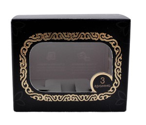 Boîte en carton de qualité de luxe hybride UV imprimé logo personnalisé matériaux recyclés 63x63x50 gaufrage feuille d'or revêtement goutte à goutte - Product Image 2