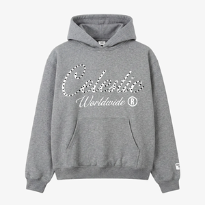 เสื้อฮู้ดสีเทาสำหรับผู้ชาย ทรงโอเวอร์ไซส์ ผ้าฝ้าย 100% เฟรนช์เทอร์รี่ สไตล์สตรีทแวร์ลำลอง พิมพ์ลายตัวอักษรด้านหน้า เหมาะสำหรับใส่ในฤดูหนาว - Product Image 1
