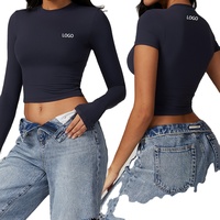 Dames Casual Loose Korte Mouw Cropped T-shirts 100% Katoen Ecologisch Sneldrogend Ademend Zomer Elastisch Groothandel Op Maat