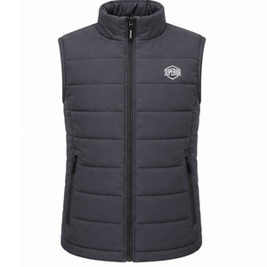 Men's Quilted Winter Vest Custom Logo Sleeveless Puffer Jacket Windproof Thermal Body <b>Warmer</b> for Hiking Camping Fishing Travel - Product Image 1
