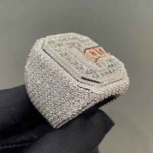 Hip Hop Championship <b>Ring</b> Mens Custom Gold <b>Ring</b> Personalized Logo Letter <b>Iced</b> Out Bling <b>Ring</b> Trendy Fashion Statement <b>Ring</b> - Product Image 5