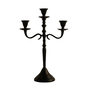 Candelabro de Tres Brazos de Diseño Creativo Negro, Portavelas Decorativo de Metal, Candelabro Moderno para Decoración del Hogar, Candelabro de Múltiples Brazos - Product Image 3